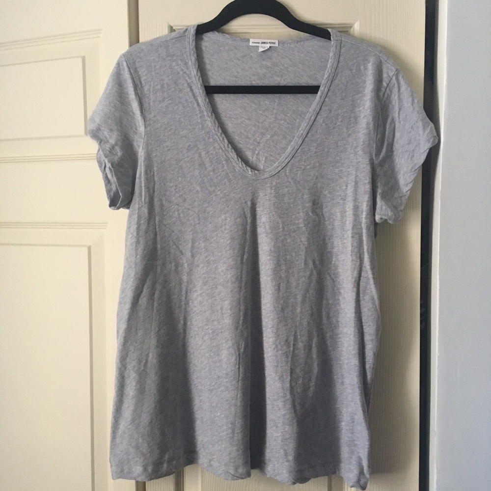 James Perse drapery heathered T-shirt size 4